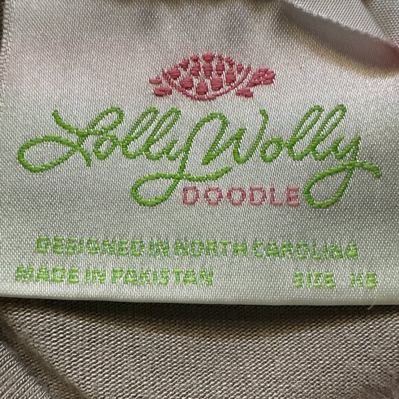 Lolly Wolly Doodle Mom and Me Dress Gray and Mustard XS - Picture 2 of 8